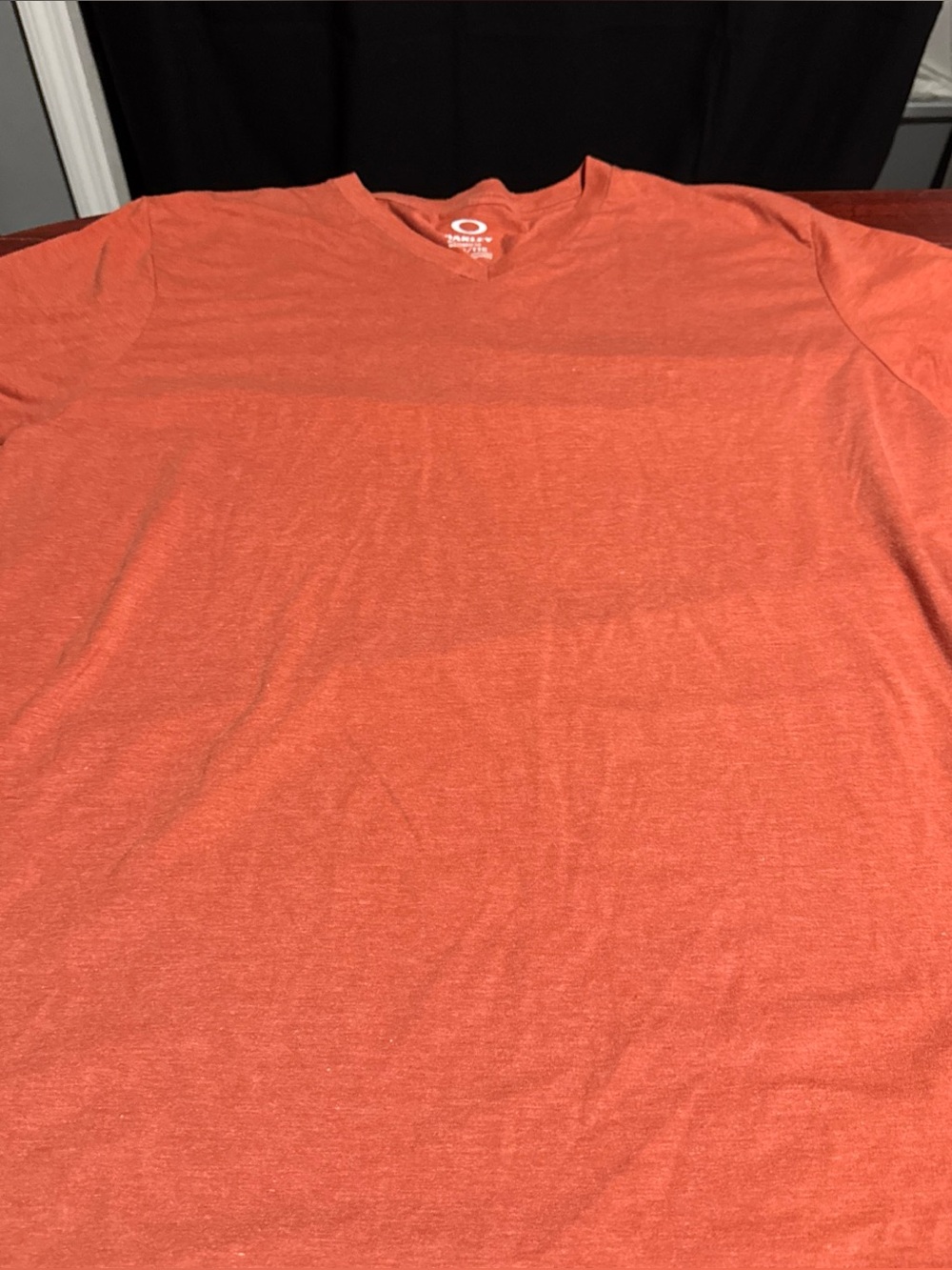 2XL Orange Oakley V-Neck T-Shirt